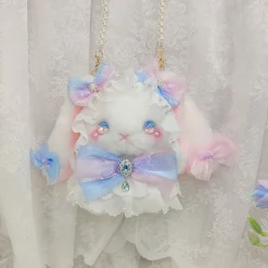 Pastel Princess Bunny Plush Bag