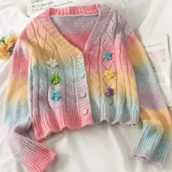 Pastel Rainbow Cardigan