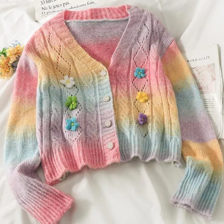 Pastel Rainbow Cardigan