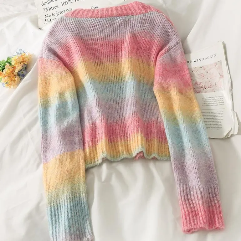 Pastel Rainbow Cardigan