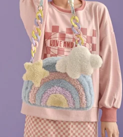Pastel Rainbow Cloud Purse