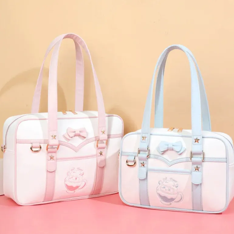 Pastel Sheep Teacup Messenger Bag