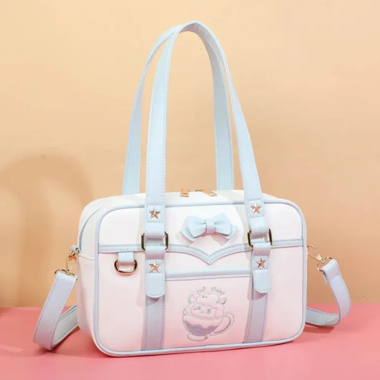 Pastel Sheep Teacup Messenger Bag