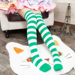 Pastel Striped Stockings
