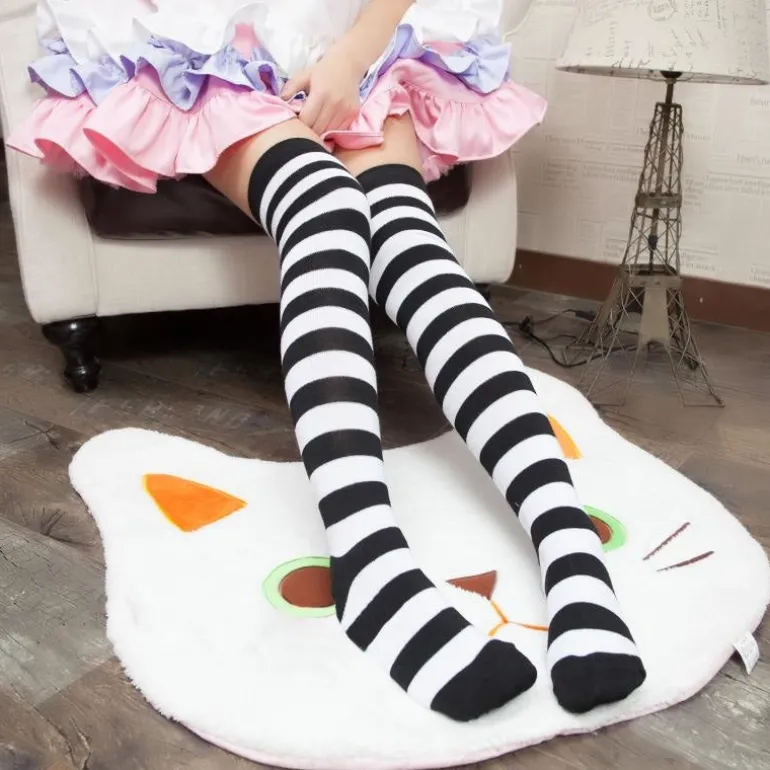 Pastel Striped Stockings