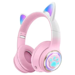 Paw Print Cat Ear Gaming Headphones