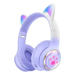 Paw Print Cat Ear Gaming Headphones