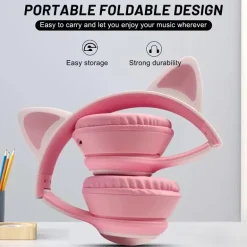 Paw Print Cat Ear Gaming Headphones