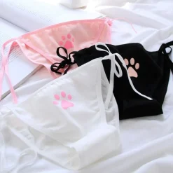 Paw Print Tie-Up Panties