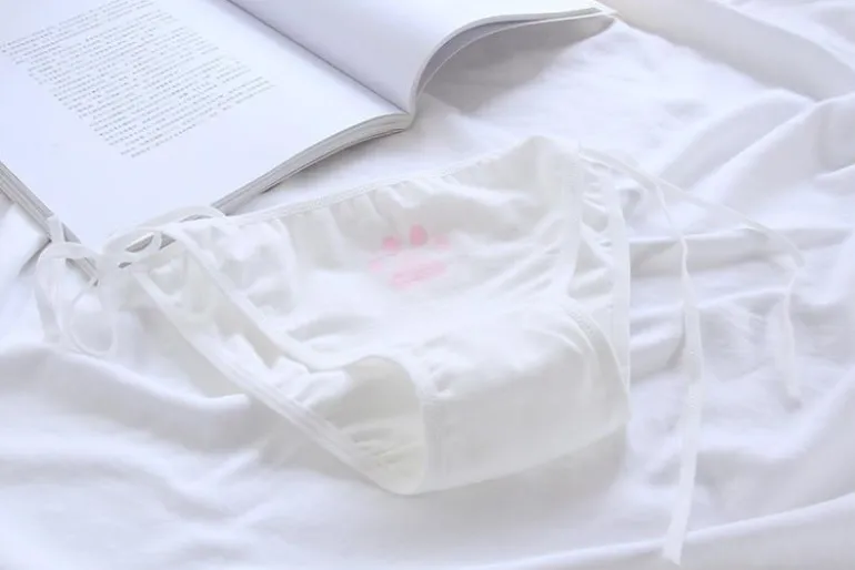 Paw Print Tie-Up Panties