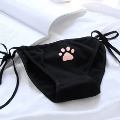 Paw Print Tie-Up Panties
