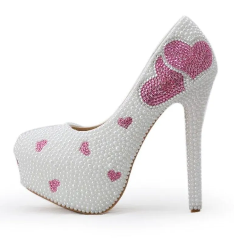 Pearlized Sweetheart Pumps
