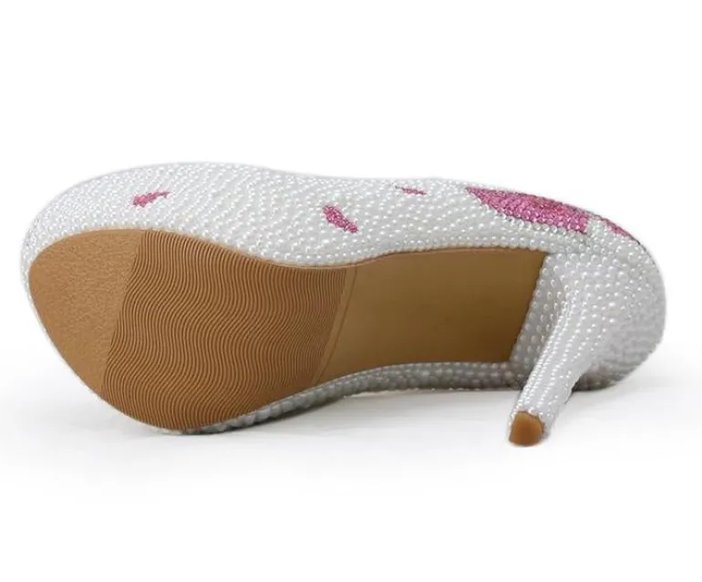 Pearlized Sweetheart Pumps