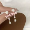 Pearls & Ribbons Earrings
