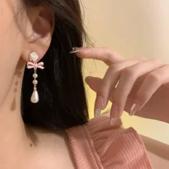 Pearls & Ribbons Earrings