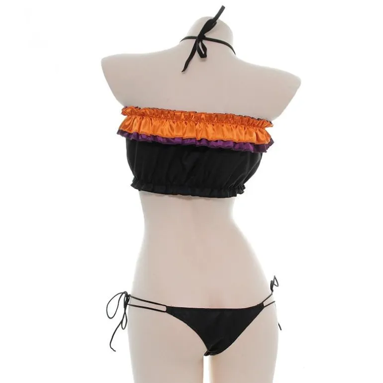Peekaboo Bat Halloween Lingerie Set