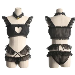 Peekaboo Heart Lingerie Set