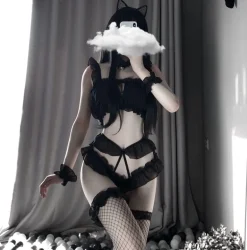 Peekaboo Heart Lingerie Set