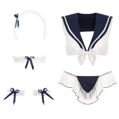 Peekaboo Sailor Scout Lingerie Set