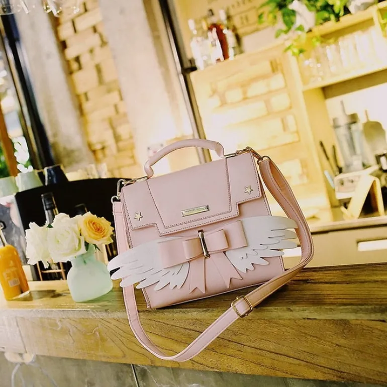 Pink Angel Wing Handbag
