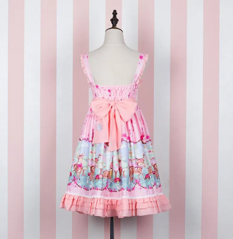 Pink Baby Deer Dress