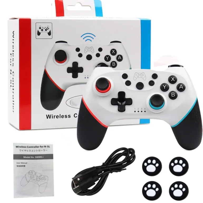 Pink Bluetooth Game Controller For PC/Switch