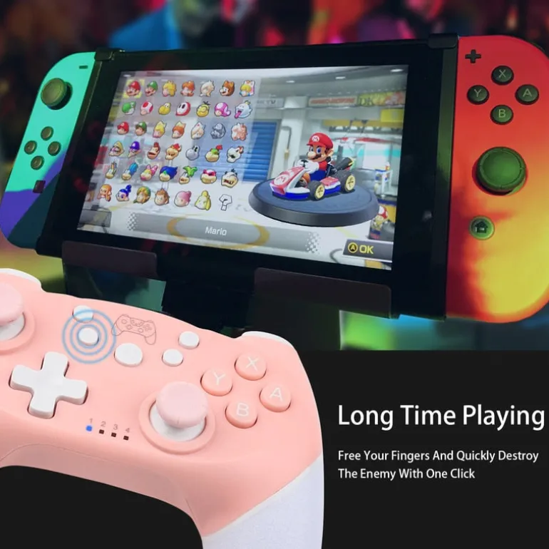 Pink Bluetooth Game Controller For PC/Switch