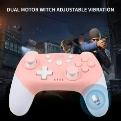 Pink Bluetooth Game Controller For PC/Switch