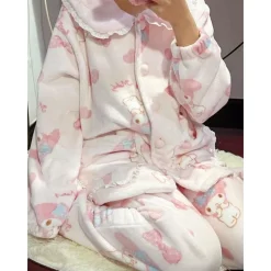 Pink Bunny Pajama Set