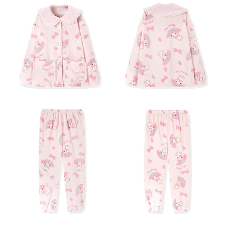 Pink Bunny Pajama Set