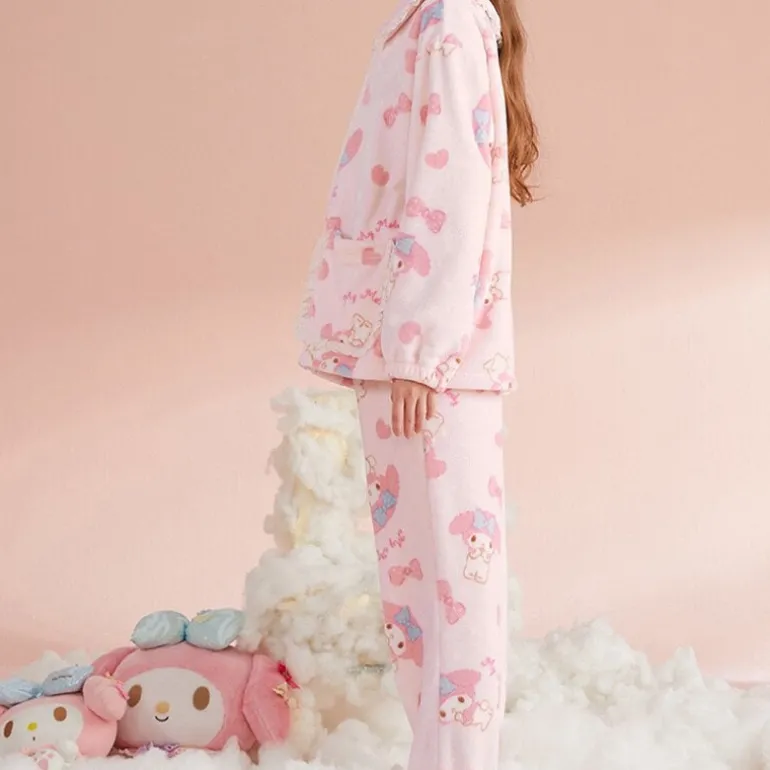Pink Bunny Pajama Set