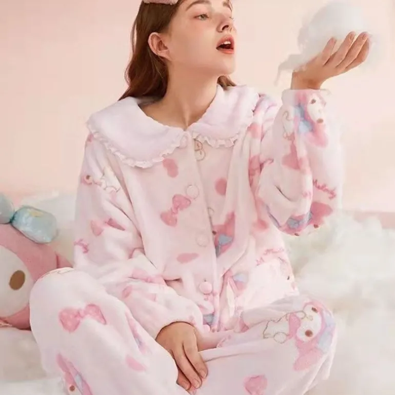 Pink Bunny Pajama Set
