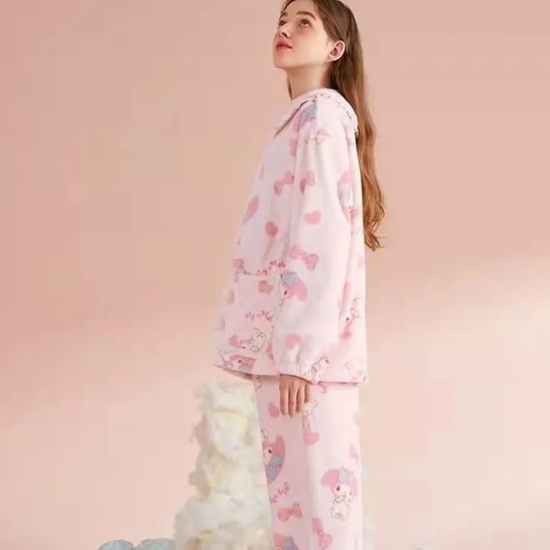 Pink Bunny Pajama Set