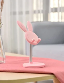 Pink Bunny Telescopic Phone Stand