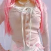 Pink Button Up Lace Cardigan