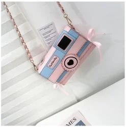 Pink Camera Shoulder Bag
