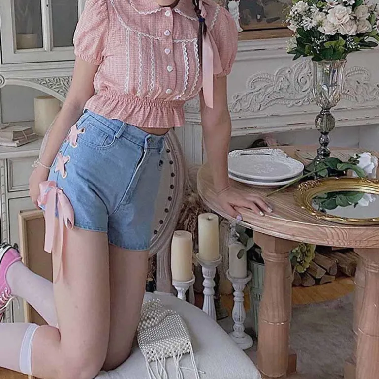 Pink Corset Shorts