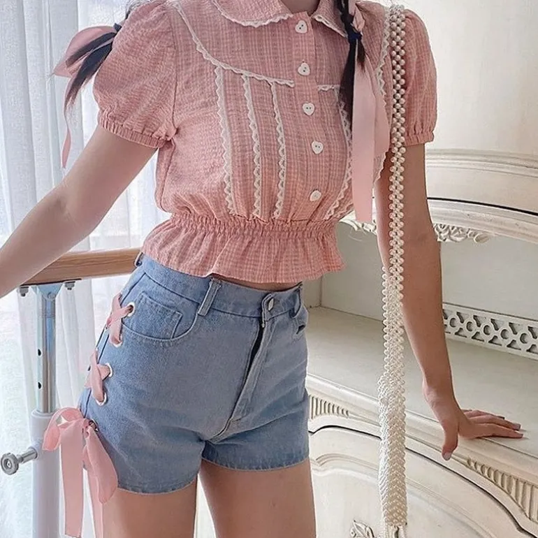 Pink Corset Shorts