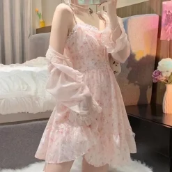 Pink Floral Whimsy Dress