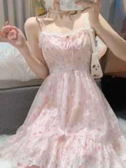 Pink Floral Whimsy Dress