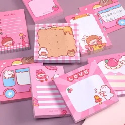 Pink Kawaii Stationery Sticky Notes