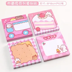Pink Kawaii Stationery Sticky Notes