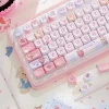Pink Kawaii Teddy Keycaps Set