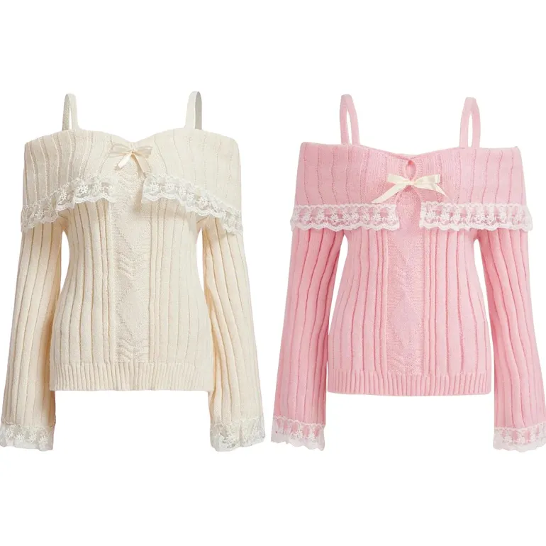 Pink Knit Princess Sweater