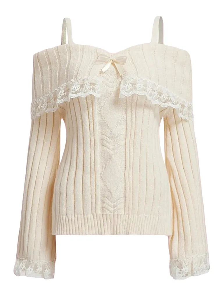 Pink Knit Princess Sweater