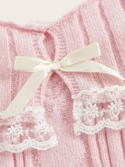 Pink Knit Princess Sweater