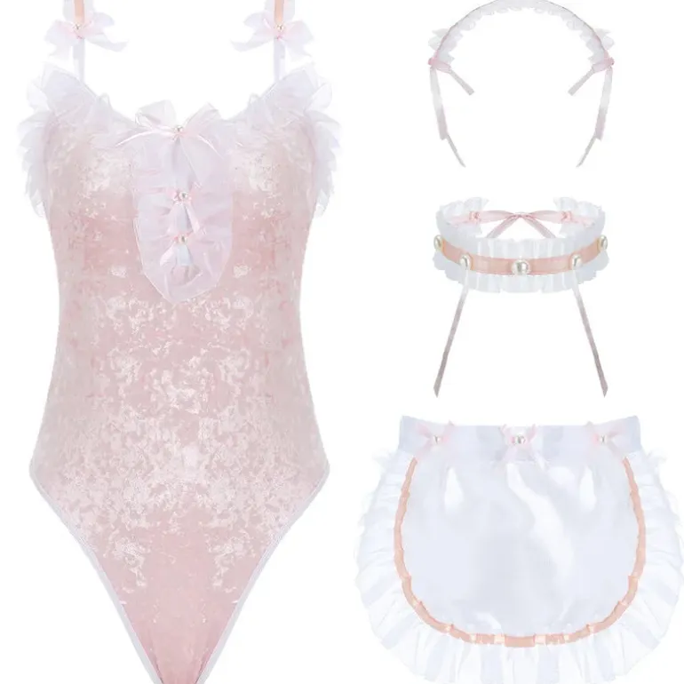 Pink Maid Bodysuit