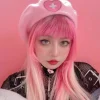 Pink Menhera Nurse Beret