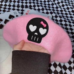 Pink Menhera Nurse Beret