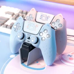 Pink Neko PS5 & Switch Controller Covers